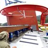 Hydroizolace střechy aquapark - při realizaci